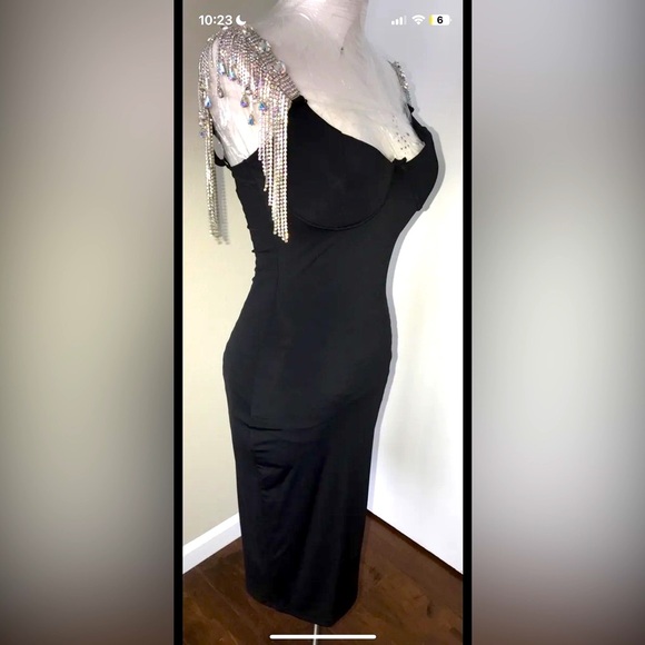 NWT Designed for Hot Miami Styles Bodycon dress with rhinestone detail size S - Picture 2 of 13